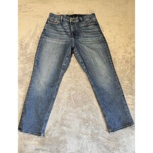 Jen7 For All Mankind Slim Boyfriend Standard Fit Blue Denim Jeans Size 16